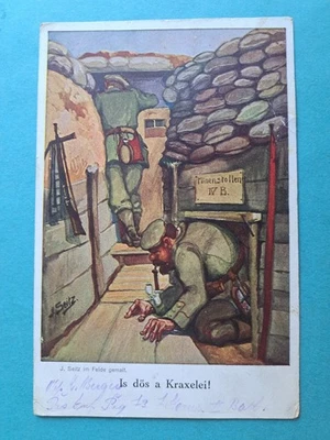 Feldpost 1917 Künstler AK J. Seitz - Bild 1 von 2