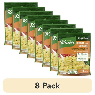 Chicken Broccoli Fettuccine Pasta Side Dish No Artificial Flavors 8 Minute Cook