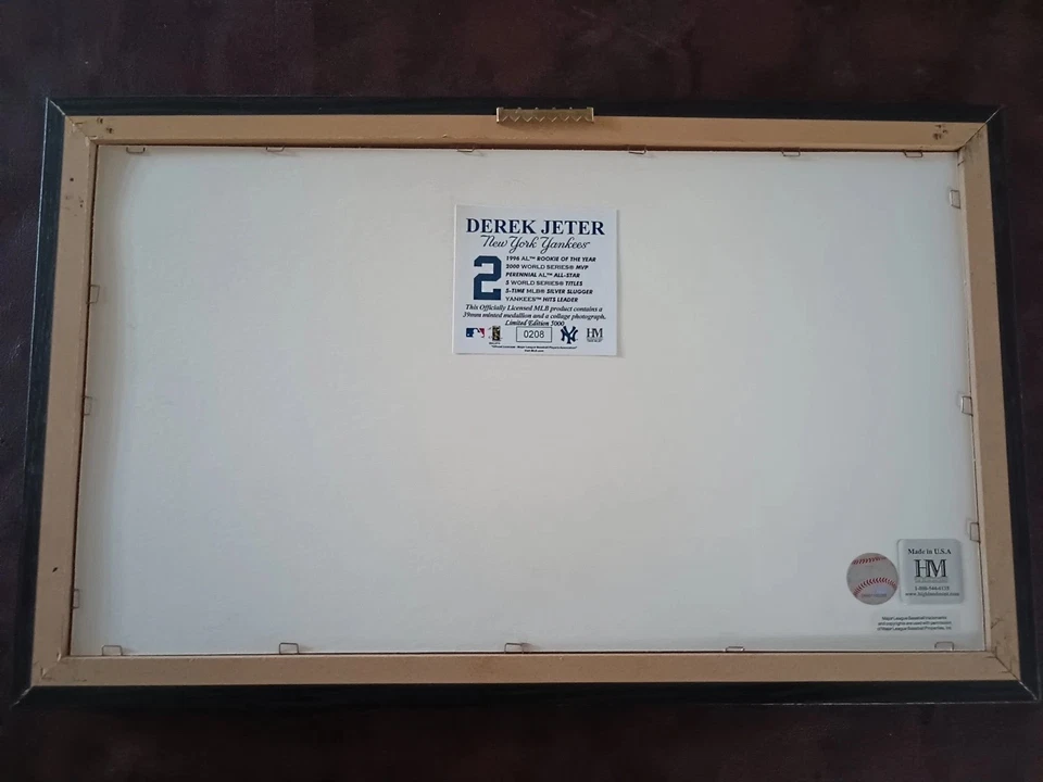 Highland Mint 39mm Minted Medallion A Commemorative Photo Collage Derek Jeter  - Image 2 of 4