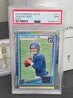 2025 Panini Donruss Optic Jaxson Dart #273 Rated Rookie Flex Emoji /199 PSA 9