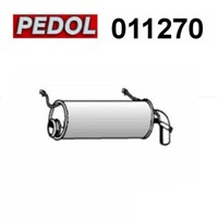 HinterschalldÄMpfer Citroen ZX Pedol FÜR 96041796