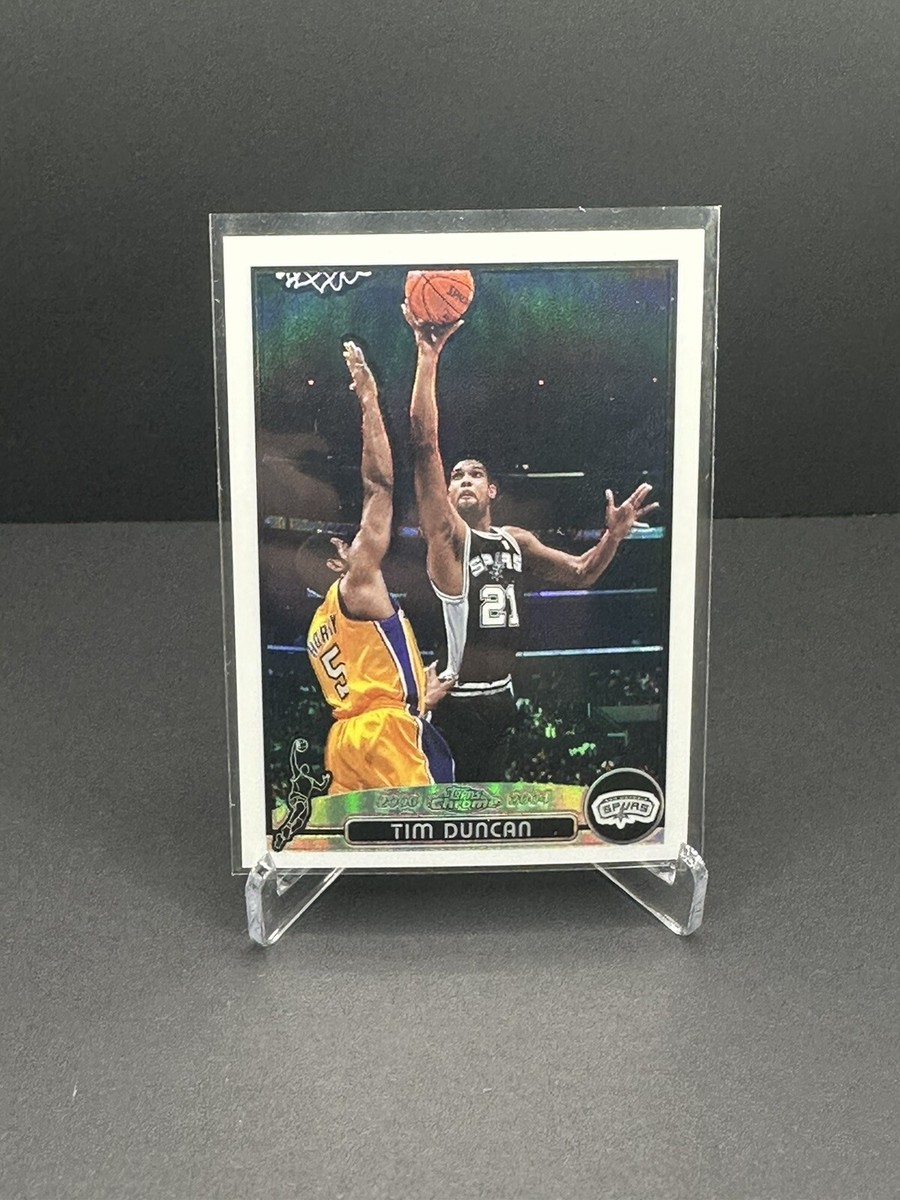 2003-04 Topps Chrome Tim Duncan Refractor #21 San Antonio Spurs 