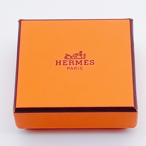 HERMES Chaine D'ancre Scarf Ring Silver Hardware H Chain Near Mint - Picture 12 of 13