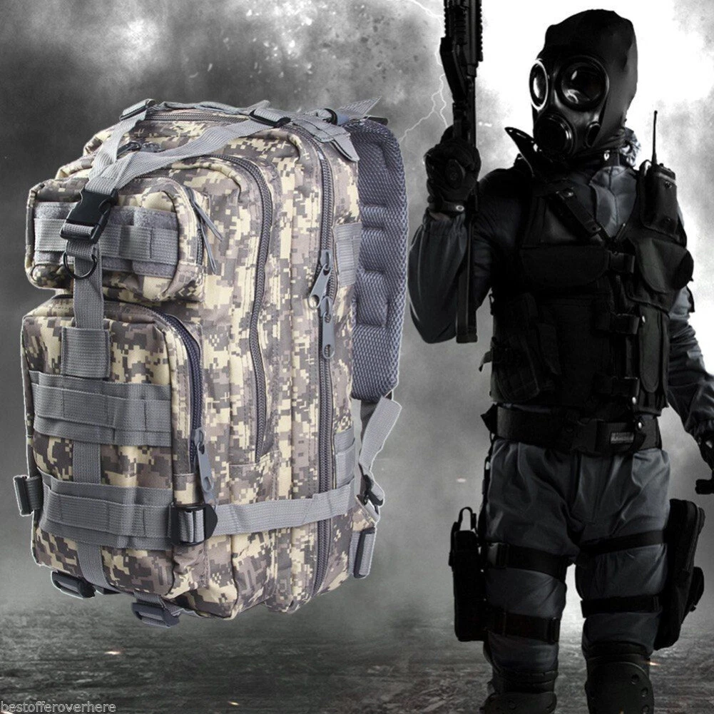 30L Tactical Nylon Backpack Outdoor EDC Mountaineering Hiking Military Backpacks