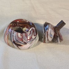 ANDY DAVIS, Glass Art Spinning Top Base, Rainbow Run , 320F