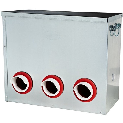 6-Port Elbow Poultry Feeder – Spill-Resistant Chicken Feed Dispenser for Buckets