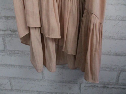 Saba women's a-line dress blush 8 tie belt waist bell sleeve round neck - Picture 5 of 9