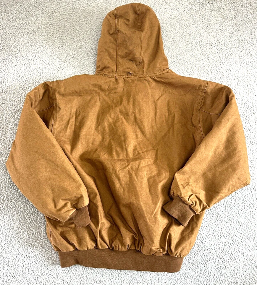 Chaqueta de Trabajo Dri Duck Con Capucha Para Hombre XXL Lona Gruesa Acolchada Bordada MOS Foto 2 de 4