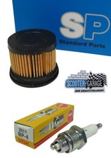 Luftfilter + Zündkerze NGK BP4 für Saxonette Spartamet Mofa