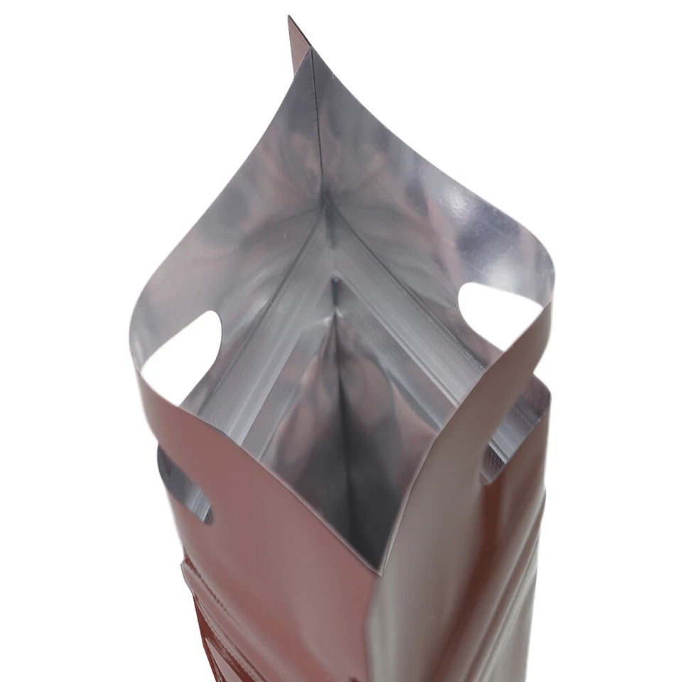 100 bolsas colgantes de aluminio marrón chocolate con cierre de cremallera 3x4 pulgadas (envío gratuito en 2 días) Foto 2 de 3