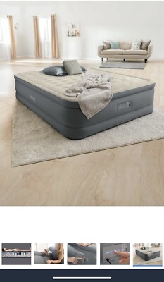 Intex PremAire II Fiber-Tech Elevated Air Mattress with Built In Pump