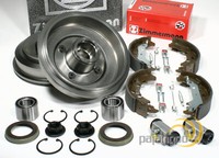 Zimmermann Bremstrommeln Ø 203 Mm Backen Radlager Radzylinder Hinten FüR Mazda 2