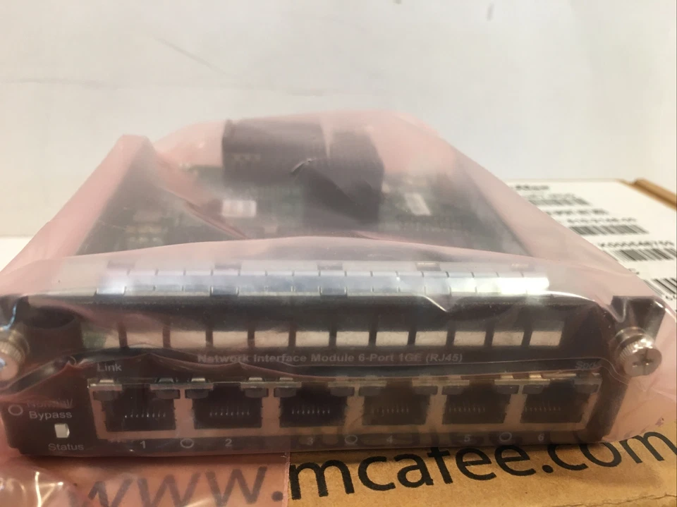 6-port RJ-45 1 Gbps/100 Mbps/10 Mbps internal fail-open Network Interface Mod - Image 2 of 4