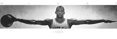 Michael Jordan Wings - Chicago Bulls - NBA Basketball Poster - New