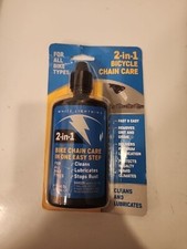 White Lightning 2-in-1 BICYCLE CHAIN CARE CLEANS  LUBRICATES Removes Grit Grime