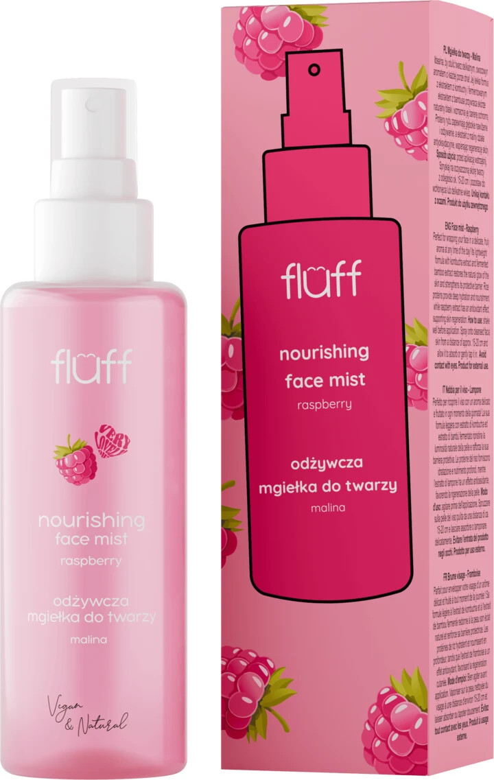 Fluff Raspberry Nourishing Face Mist Vegan 150ml