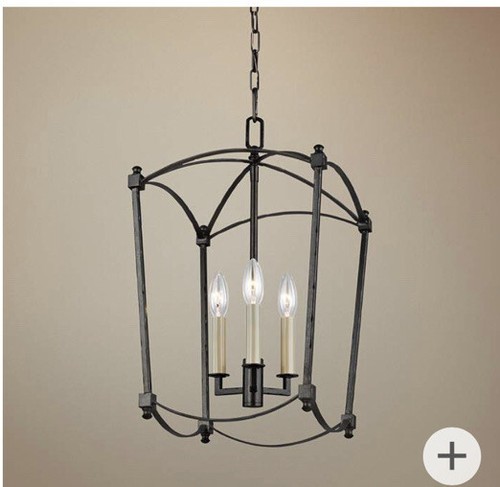 Generation Lighting Sean Lavin Thayer 3 Light 12 Inch Smith Steel Mini Lantern