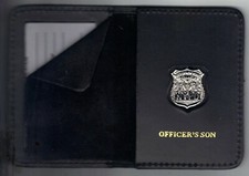 Police Officer's Son 1-inch mini cut-out letters pin wallet 