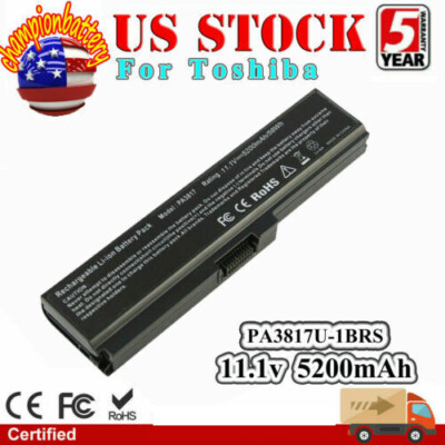 Laptop Battery for Toshiba PA3817U-1BRS 10.8V Li-ion 48WH 6 Cell Computer 
