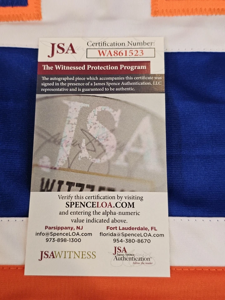 Jersey Pierre Turgeon autografiado/firmado certificado de autenticidad JSA blanco personalizado Foto 4 de 4