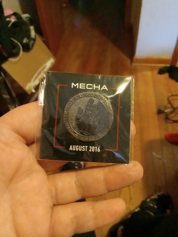 NEW Mecha August 2016 Loot Gaming Crate Loot Crate Video Game Pinback Lapel Pin