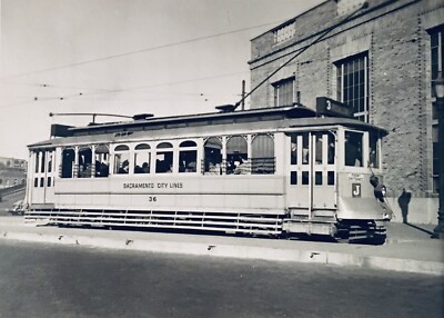 Sacramento City Lines, Wagen 36, 5x7'' hohe Auflösung Philip C. Johnson Druck