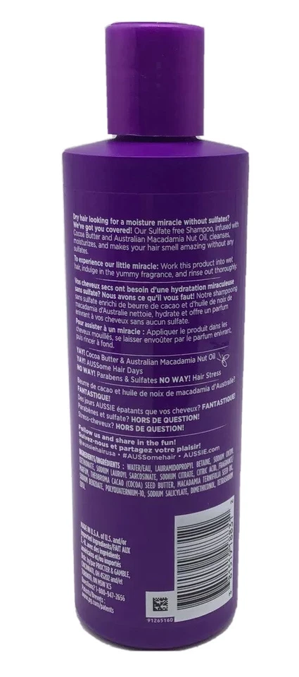 Juego de champú y acondicionador Aussie Miracle Coils de 8 oz sin silicona Foto 2 de 3