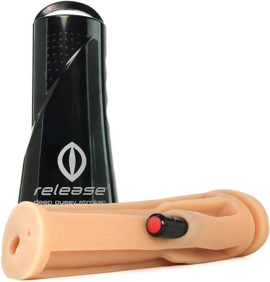 Topco Cyberskin Release Deep Pussy Stroker, Vibrador de Carne Foto 4 de 4