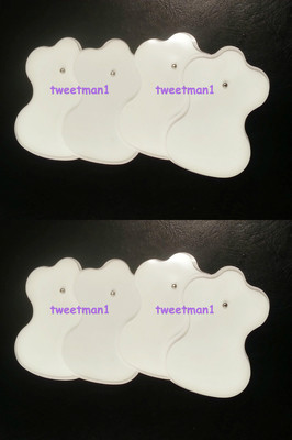 Electrode Pads (8) Plus Cables for Eliking Digital Massager Therapy TENS Machine