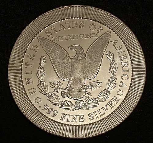 SilverTowne Mint Morgan Dollar Stackable Round Medallion 1 oz Silver .999 Item#1 - 第 8/10 張圖片