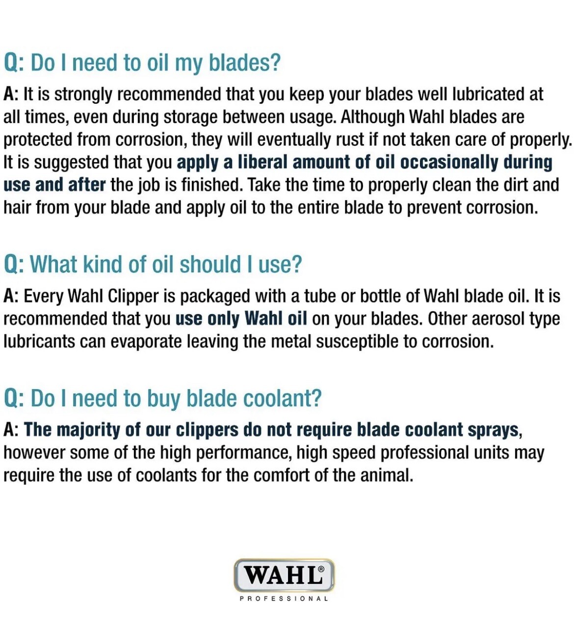 Wahl Professional - Clipper Oil for Hair Clippers and Trimmer&rsquo;s - 4 oz