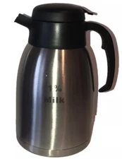 Service Ideas Server Carafe Stainless Steel 1% Milk Home Or Restaurant ￼2 Liter