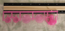 VINTAGE BARBIE DOLL 5 PIECE DISH SET NBR PINK PITCHER CUPS PLATES