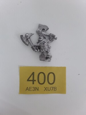 Troll Slayer Dwarf Marauder zwei Äxte 40K Warhammer Metall #400