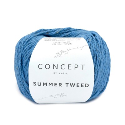 Garn aus Baumwolle und Hanf mit Druck Summer Tweed Concept bei Katia