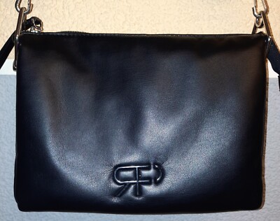 PARFOIS @ Tasche @ SCHWARZ @ Kunstleder @ DREI Fächer @ weiche Haptik @