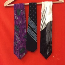Corbatas de diseñador Pancaldi Fratelli Emilio Romamo lote de tres