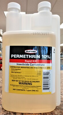 Durvet Permethrin Rapid Kill 10% Insectiside Concentrate 32oz