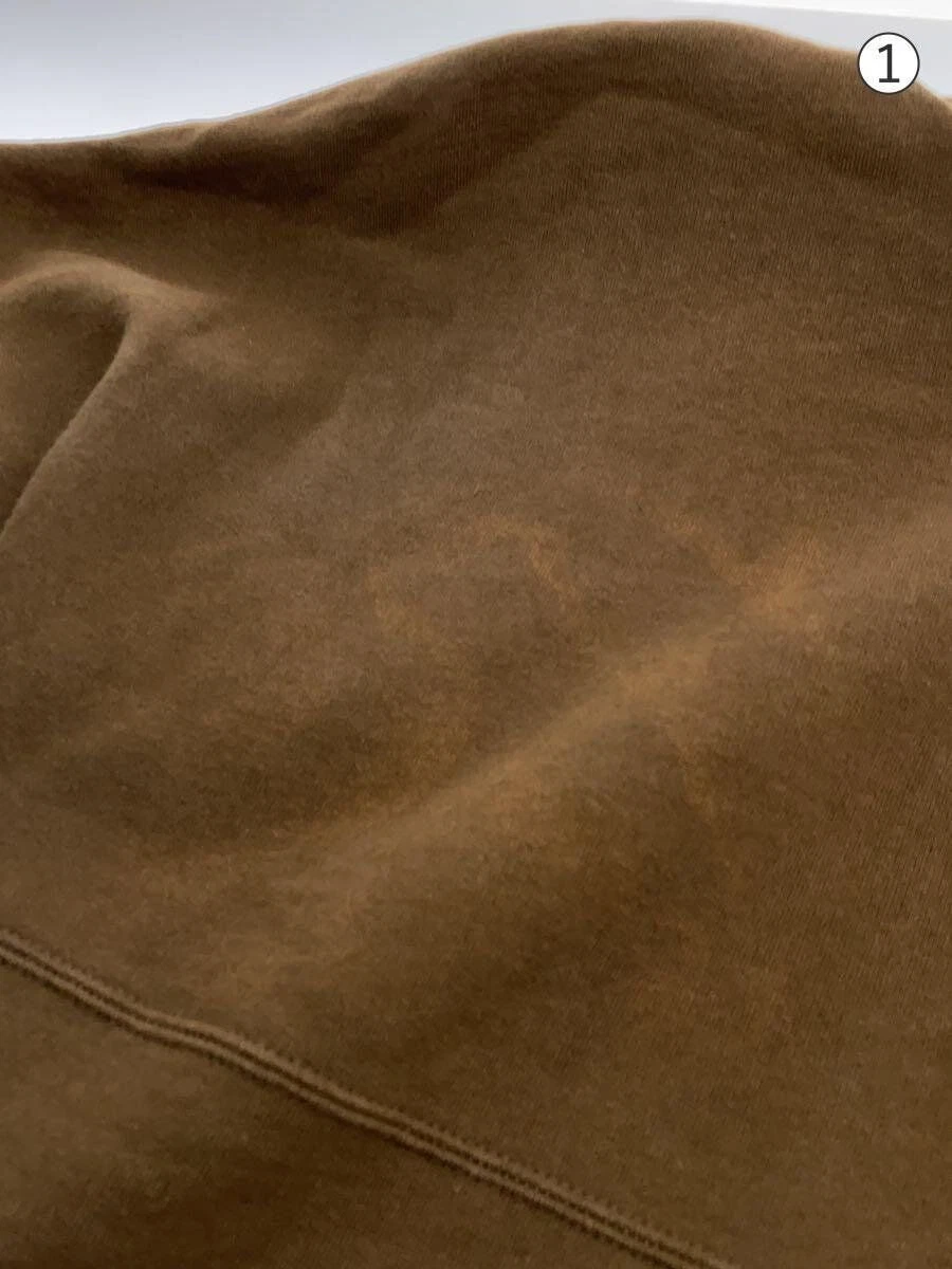 Supreme Felpa con Cappuccio 24SS Avvolta Mezza Zip Felpa con Cappuccio M Cotone Marrone Usata