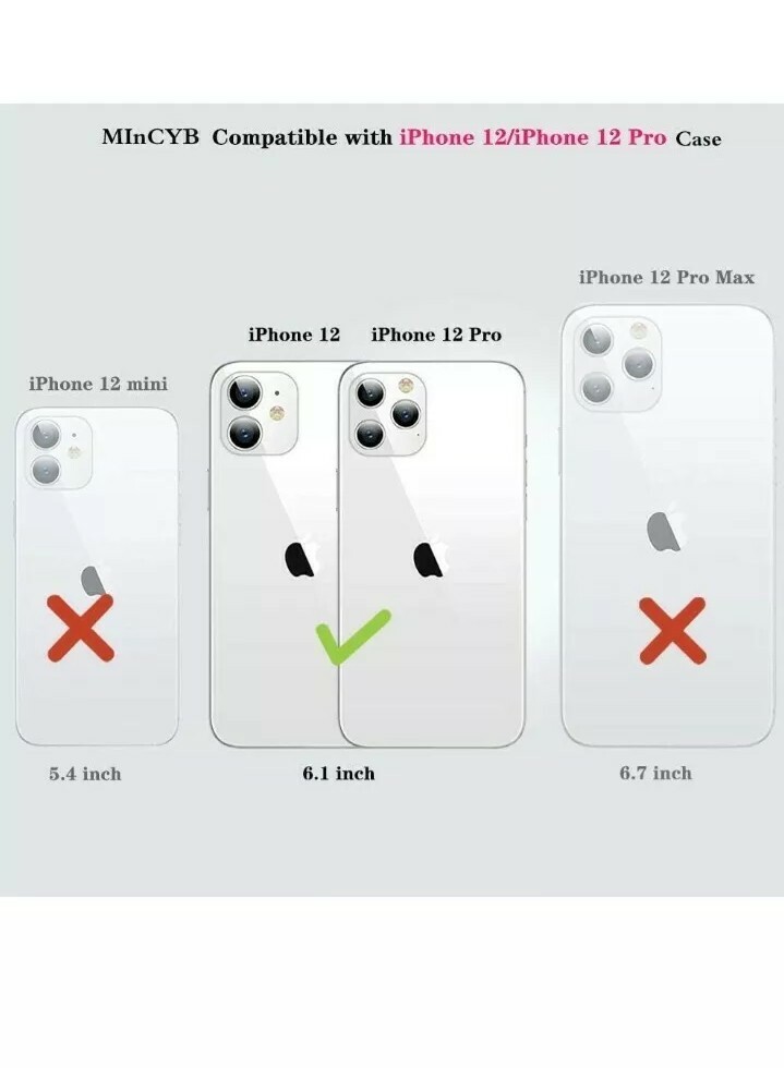 Slim RFID Blocking Phone Case for iPhone 12 Pro with Card Protection