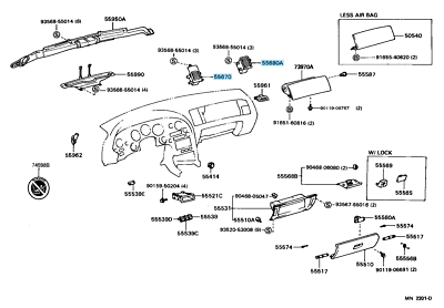 ジョーオーダーページ Genuine Toyota Supra MK4 JZA80 93-98 LHD Instrument Panel Register