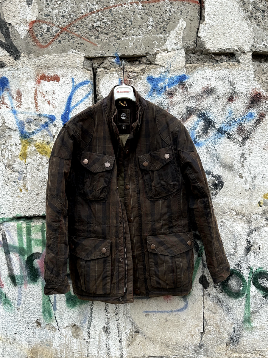 Timberland Waxed Cotton Oiled Jacket Good Condition Size Small