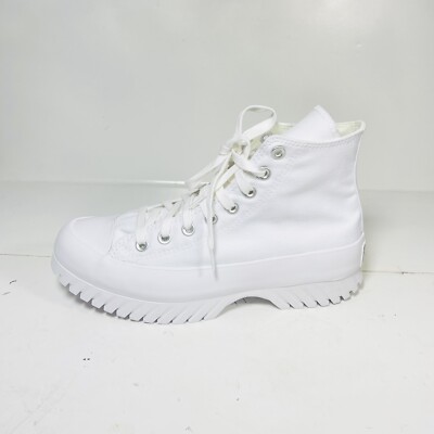 Converse All Star Lugged 2.0 Hi Womens Platform Sneakers Triple White Size 9 New