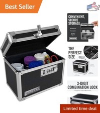 Secure Medicine Lock Box - Combination Lock - Ideal for Medications Valuables