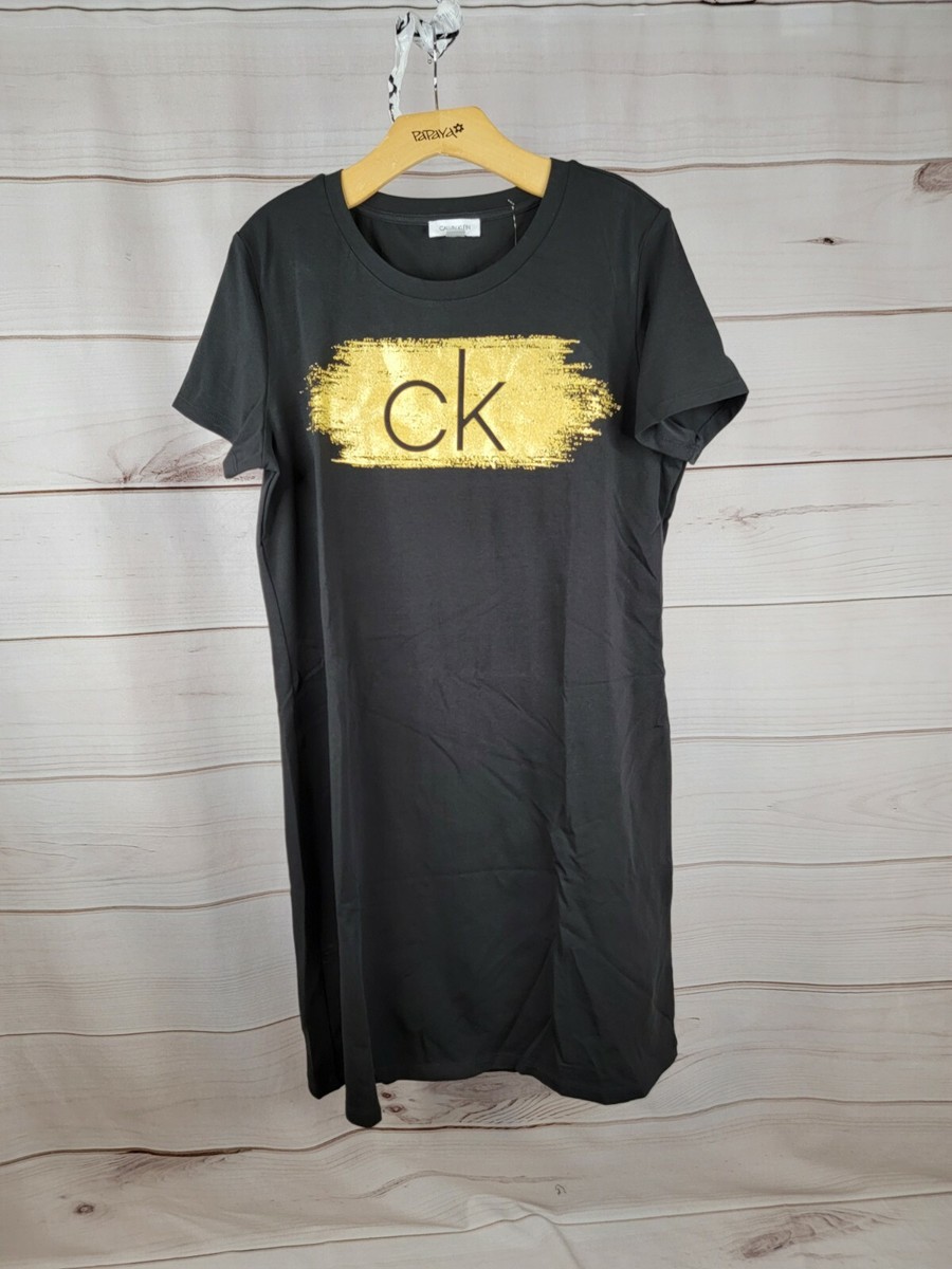 Calvin Klein Dresses | Calvin Klein Tshirt Dress | Color: Black | Size: XL | Baylea's Closet