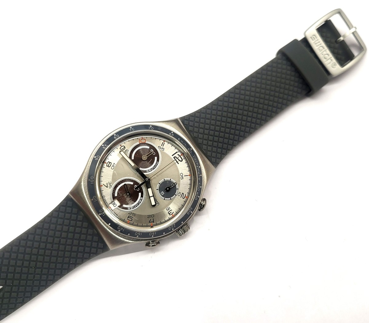 スウォッチ 　IRONY chrono Swatch IRONY CHRONO 2010 - YCS536 - CINNAMON EYE - New | eBay