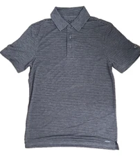 C9 Champion Men's Size Small Gray Stripe Golf Polo Shirt