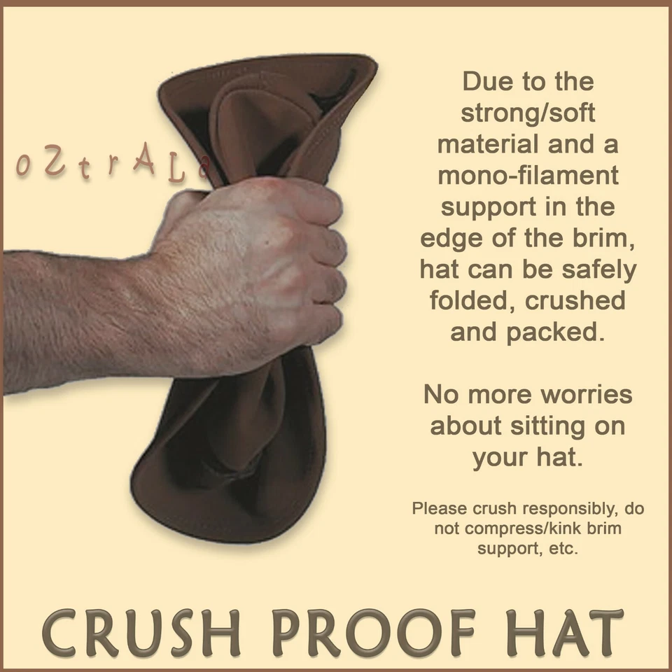 【oZtrALa】 Trilby Felt Hat Australian Wool Leather Band Fedora Fur Men/Women HW03 - Image 4 of 4