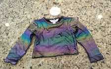 SUTTON TOP- STELLA BLACK/RAINBOW I love plum iloveplum 4Y Retails 38