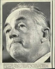 1970 Press Photo Commerce Secretary Maurice Stans at Washington news conference